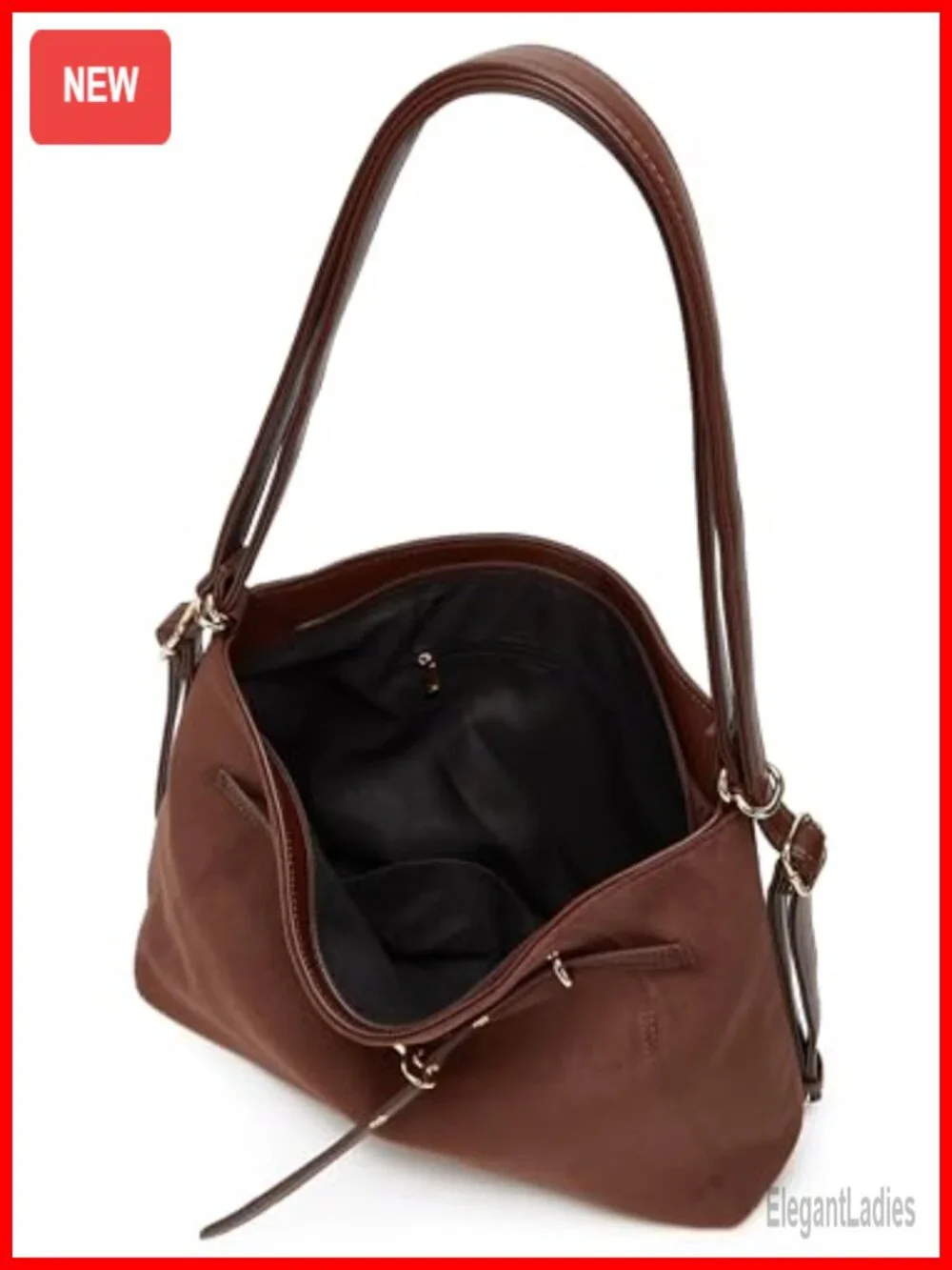 Faux Suede Crossbody Tote Bag Hobo Purse Shoulder Handbag Large Satchel